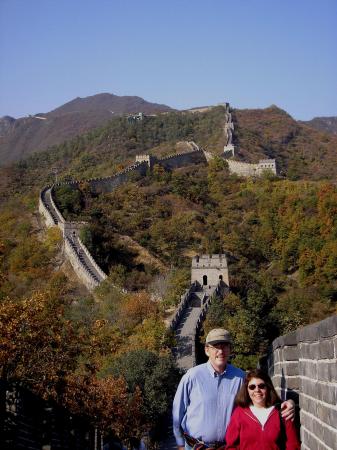 Andy and Jan on the Great Wall 2005