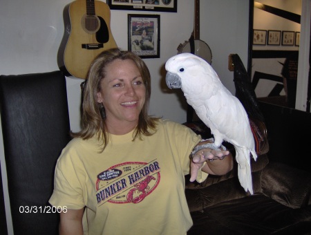 Me and the bird "Dewey"