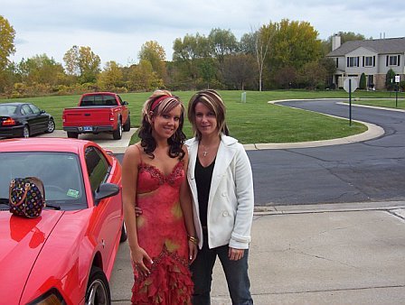 My daughter and I for her senior year homecoming!