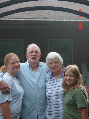 Middle daugher and youngest with Grandparents