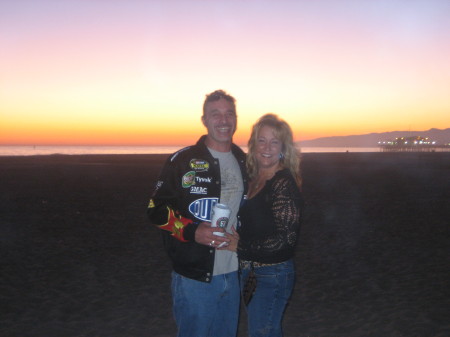 SUNSET ON MALIBU BEACH