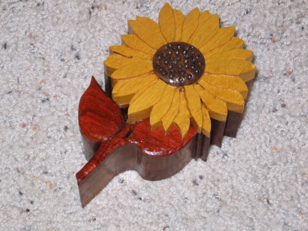 Sunflower ring box