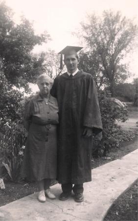 Bill With Cap and Gown From High School Graduation