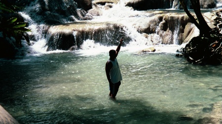 Me at Dun River Falls, Jamaica