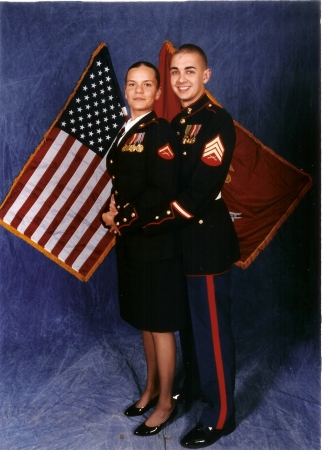 Sgt Jason and LCpl Christine Silva