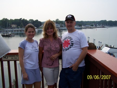 My daughter Amy, 31, me, and my son Jason, 33 at Put-in-Bay, OH, South Bass Island Sept. 2007