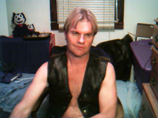 Me in my leather vest...