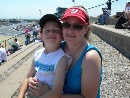 Chance & I at Nascar race