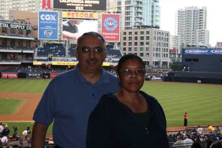 Freida & Dennis at PetCo Park, San Diego.