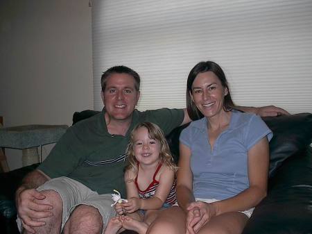 My wife Debbie, daughter Kiley and I - August 2004