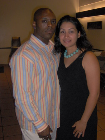 me and my wife at her second gradution for x-ray tech