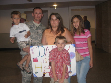 On leave from Iraq