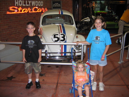 Thomas, Eza"Bella", and Danielle with Herbie Fully Loaded