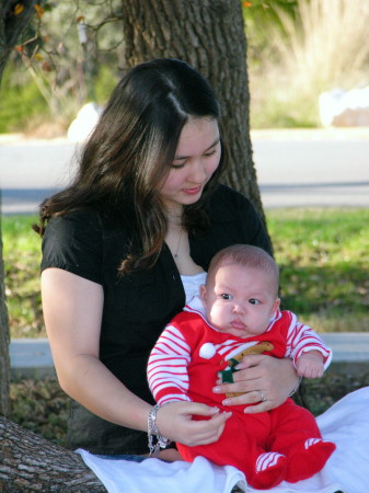 My daughter and grandson