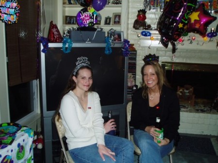 New years party with my close friend Jen