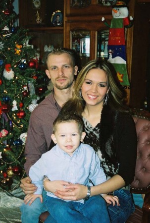 Stepson Travis and family, Christmas 2005