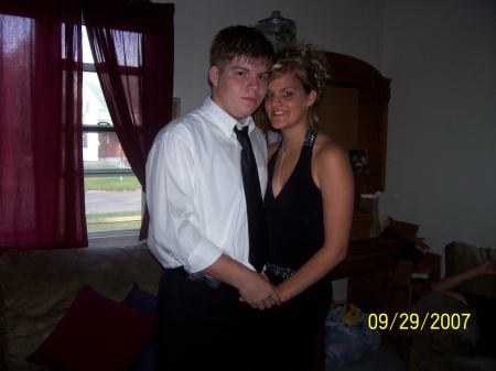 My oldest Ryan who is 18 and his girlfriend Amberly