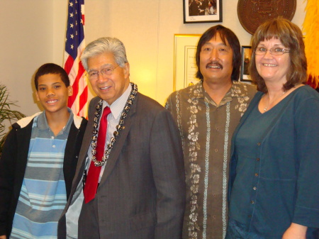 Senator Akaka in DC