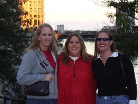 Kim, Kelley, and me in Chicago