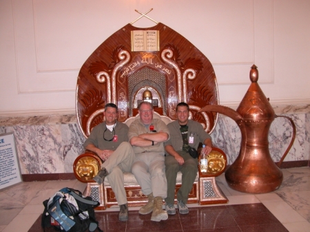 Sadaam's Throne, Al Faw Palace, Baghdad, Iraq. May 2005.