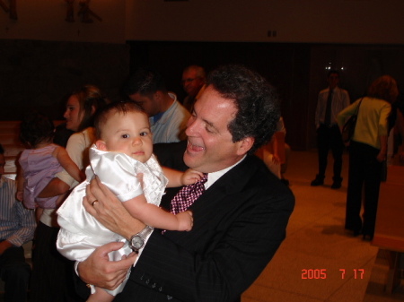 Dr. Z at a baby baptism