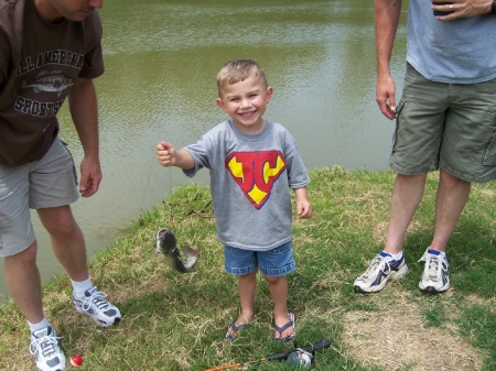 Junior's first fish