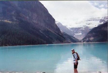 Lake Louise, glacier fed lake...great hiking trails surround.