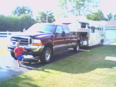 Bryce with truck and trailer