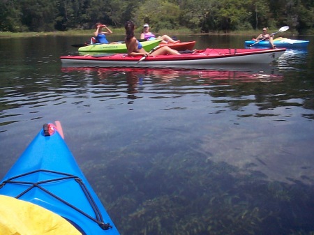Kayaking on the Rainbow River, FL