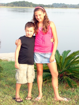 My son, Trey (7 yrs) and my daughter, Alexis (12 yrs) - Aug 2007
