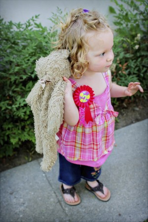 My baby Emma and her Bella Bear