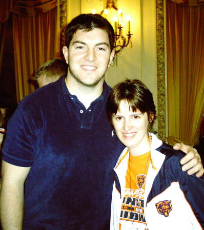 this is me now with a football player his name is rex grossman