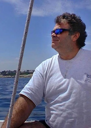 Sailing off Marblehead, MA mid 90s.