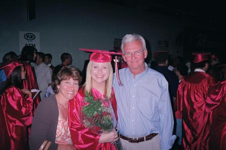 Nora and Hubby Bill at granddaughter Brooke's high school graduation.