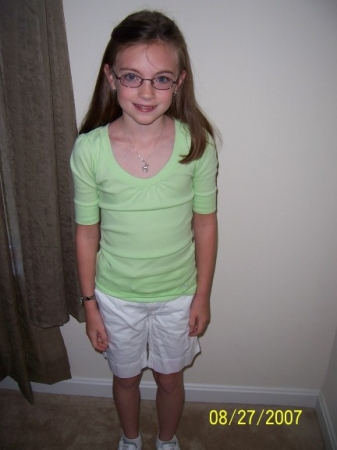 Mary's first day of 4th grade!