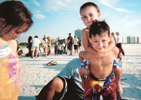 Kids at SandKey Beach 2008