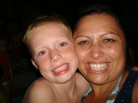Justin -youngest grandson and his mommy!