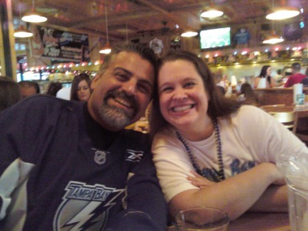 Laura & Mike before Lightning Game