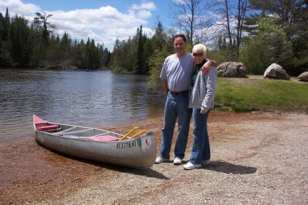 Canoeing on the Au Sable River in Mio, MI