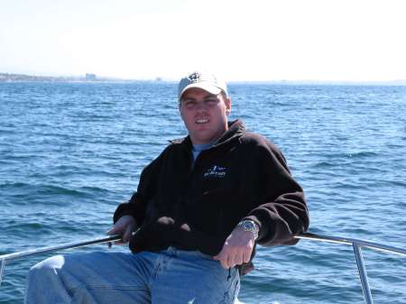 Chuck fishing off San Diego, Feb04