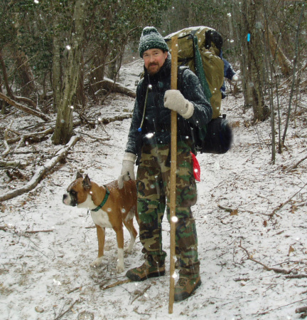 Jake & I on Jones Mt Trail Feb 05'