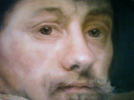 Oil painting I did of Rembrandt detail of...