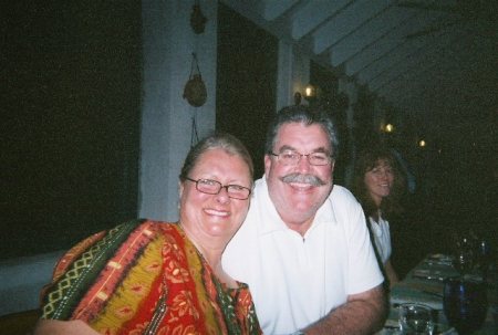 Rich and me in Antigua with friends last year