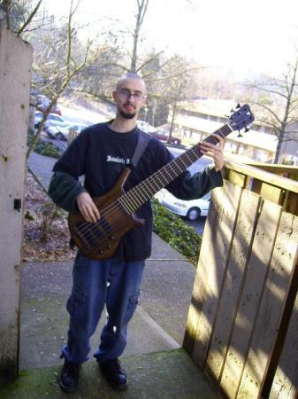 My husband with his Warwick