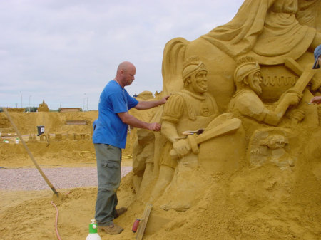 Sand Sculpting in Belgium