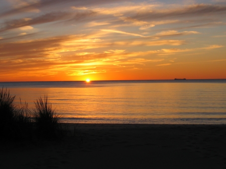 A perfect sunset at the cottage!