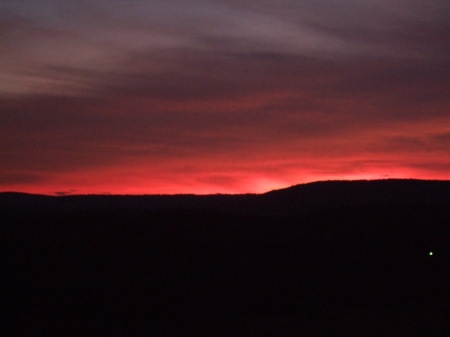 What a Sunset off my front porch