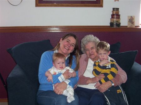 My mom, me & Jett & Ryan my grandsons