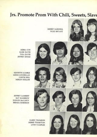 American School Aberdeen Scotland Junior Class 1974