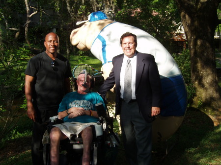 Mal, Rick and Dave with the Andy Roddick Manatee